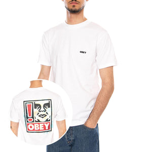 OBEY EXCLAMATION TEE - Maglietta Girocollo Uomo Bianca 165264328 WHT OBEY 