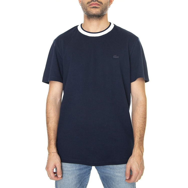 T-Shirt HHW - Maglietta Girocollo Uomo Blu TH7282-HHW  LACOSTE 