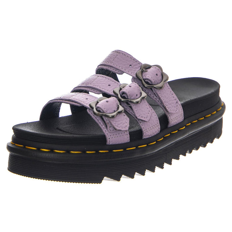 Blaire Slide Lilac Milled Nappa - Sandali Uomo Viola 30710308  DR.MARTENS 