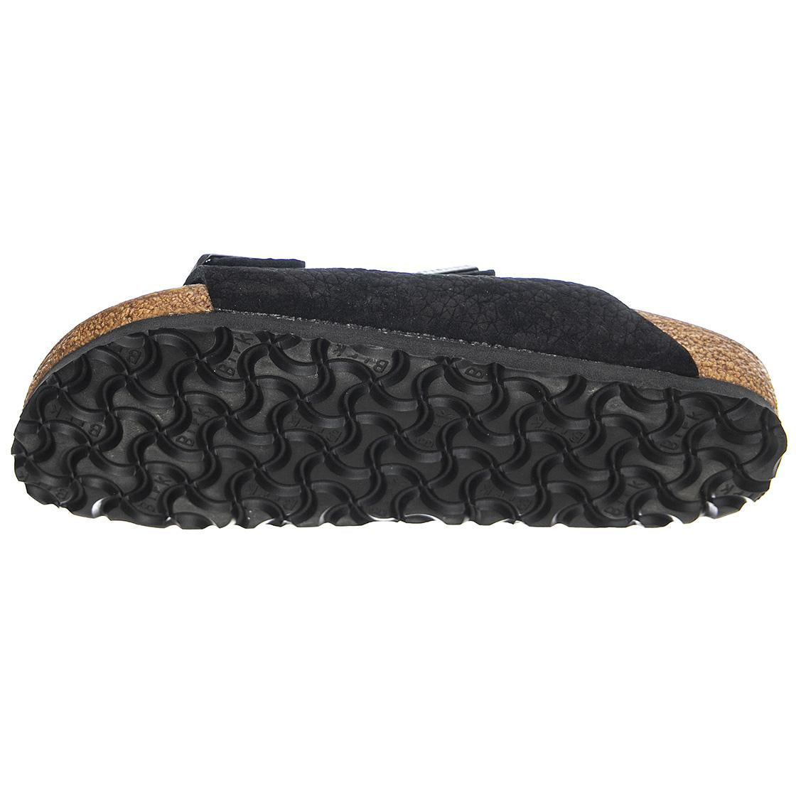 Arizona Desert Buck Black, Nubuck Leather - Sandali Uomo / Donna Neri - Calzata Regolare 1020736  BIRKENSTOCK 