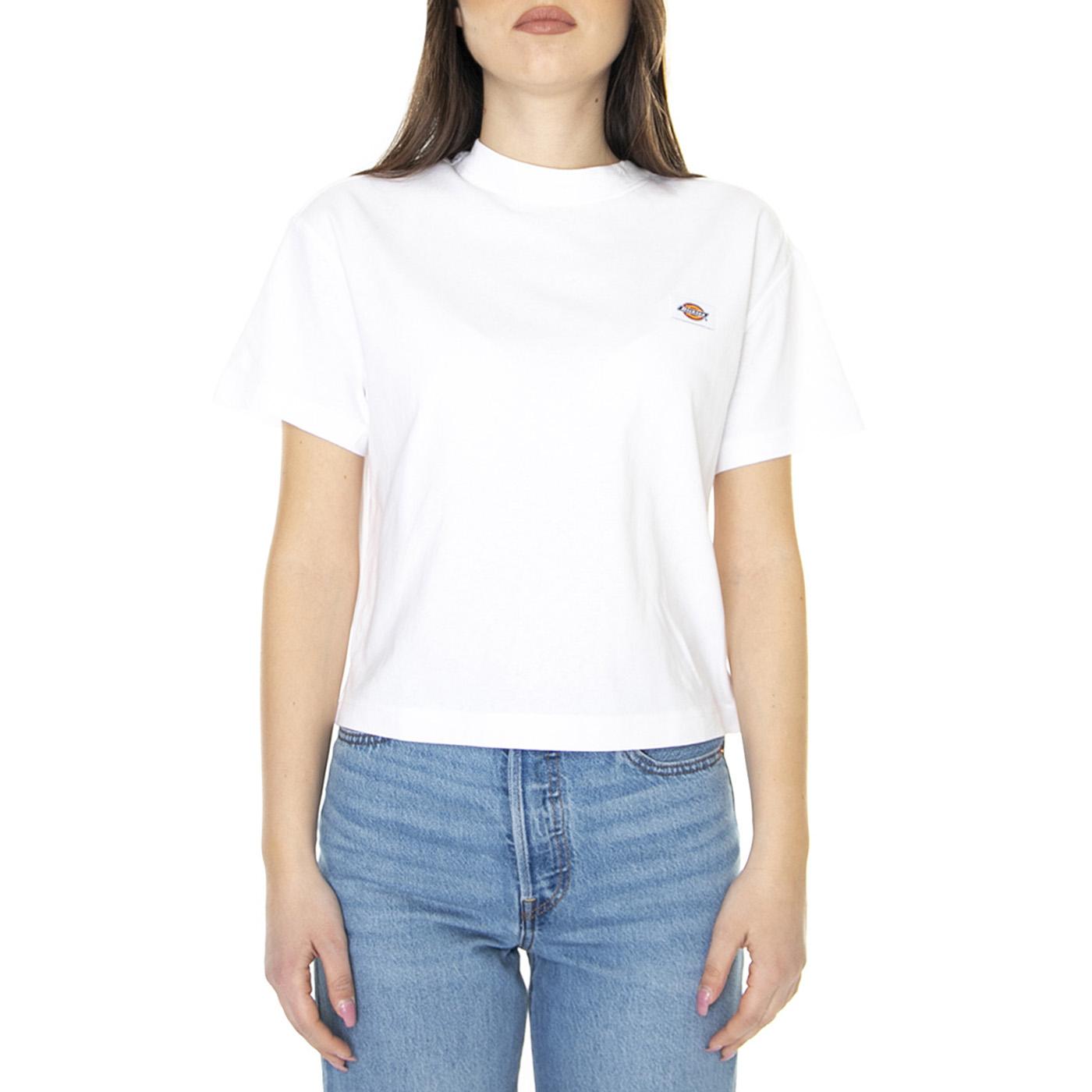 W' Oakport White - Maglietta Girocollo Donna Bianca DK0A4Y8LWHX1  DICKIES 