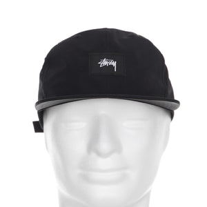 STOCK LABEL STRAPBACK CAP BLACK 131771-BLACK  STUSSY 
