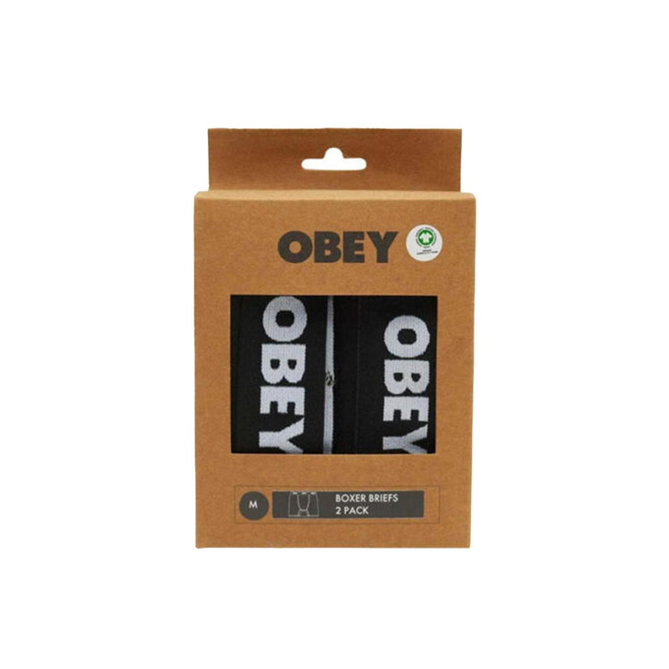 Established Work 2 Pack Boxers Ash Grey - Set da Due Boxer Grigi 100090000 AGRY OBEY 