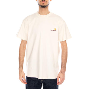 S/S American Script T-Shirt Natural - Maglietta Girocollo Uomo Beige I029956 05XX CARHARTT WIP 