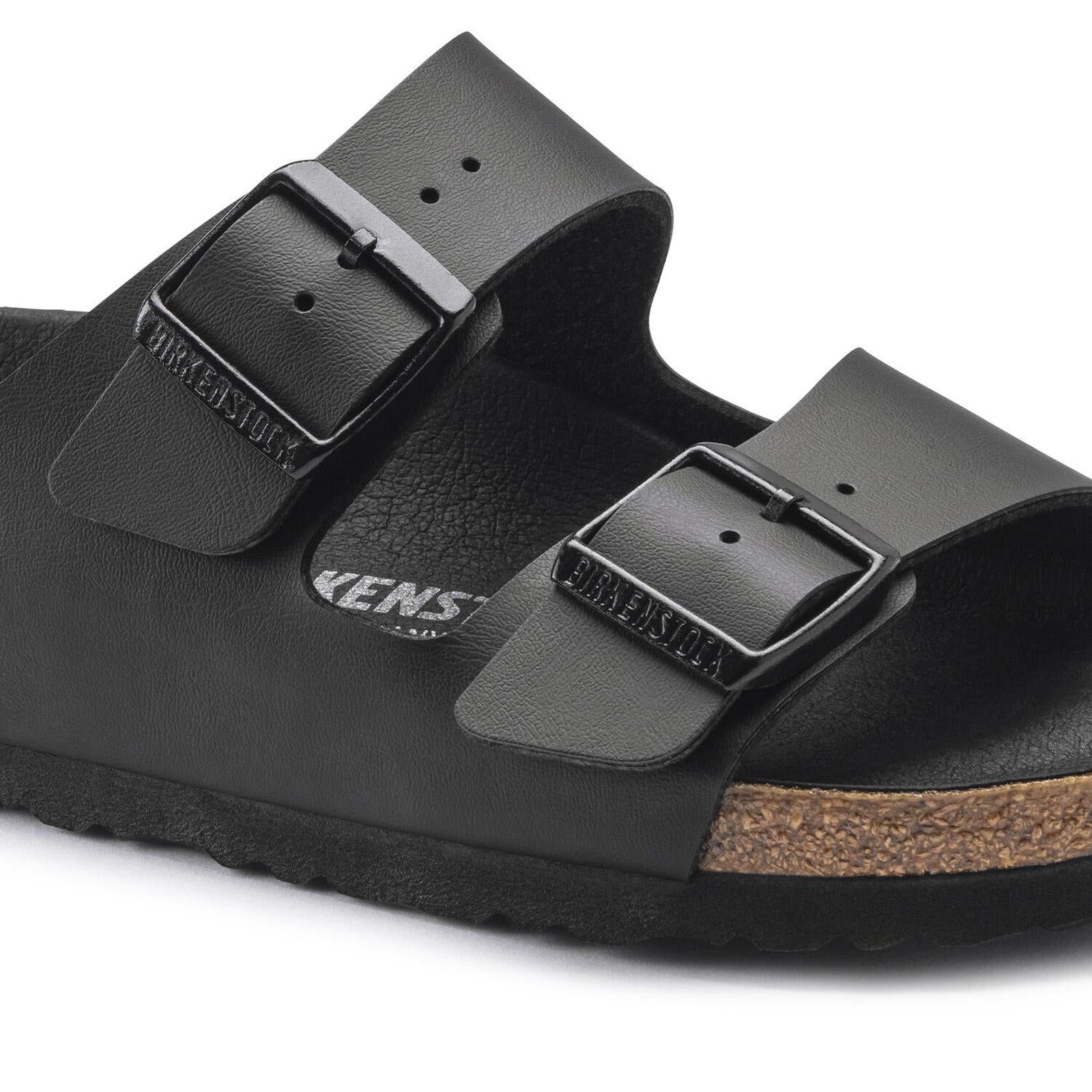 Mens Arizona Triples Birko Flor Sandals - Black - Sandali Uomo Neri - Calzata Stretta 1019069  BIRKENSTOCK 