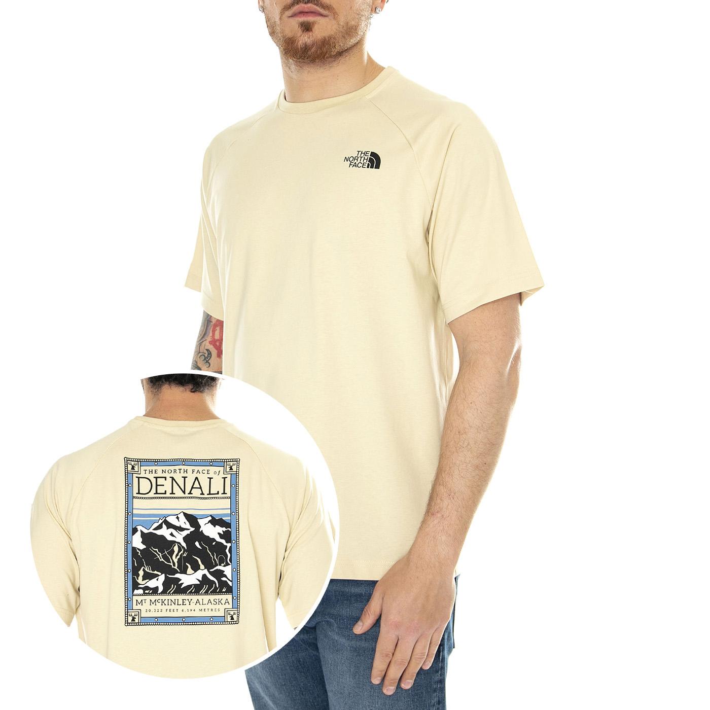 M S/S North Faces Tee Gravel - Maglietta Girocollo Uomo Beige NF0A87NU3X41  THE NORTH FACE 