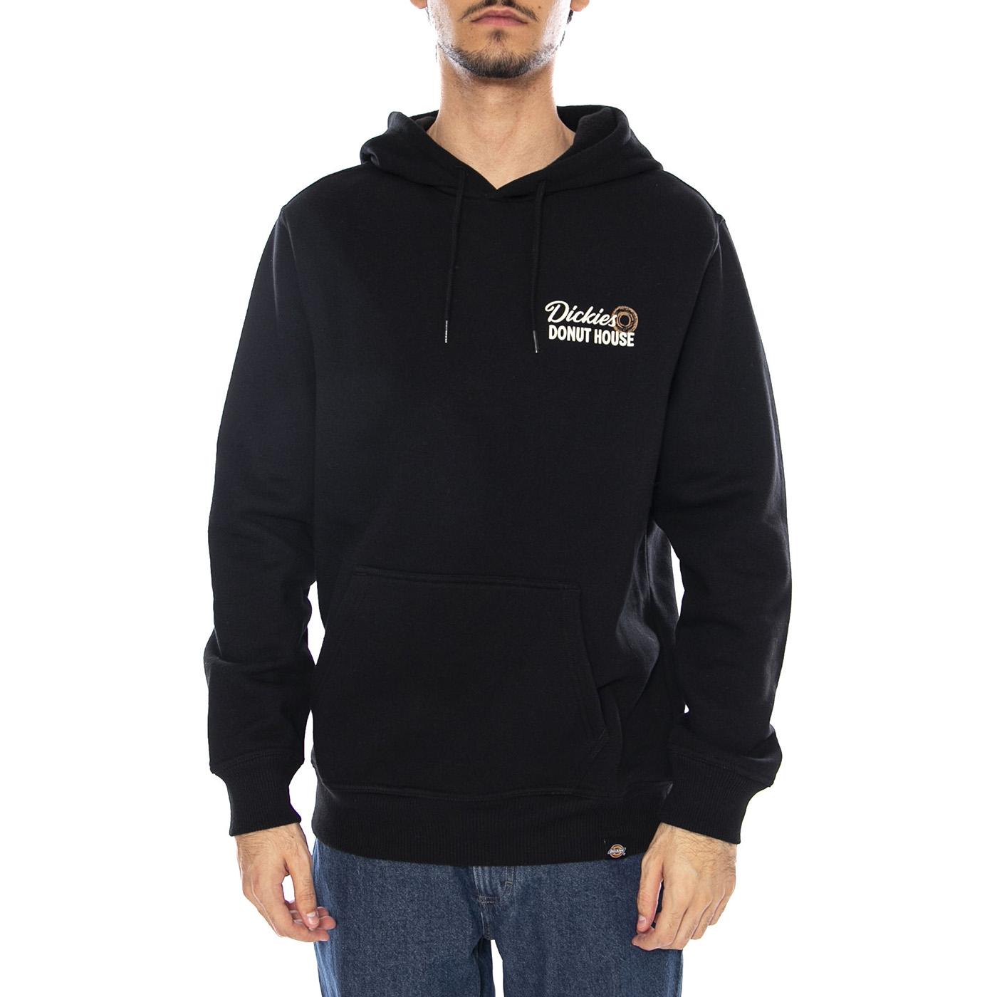 Donut House Hoodie Black - Felpa con Cappuccio Uomo Nera DK0A88ATBLK1 . DICKIES 