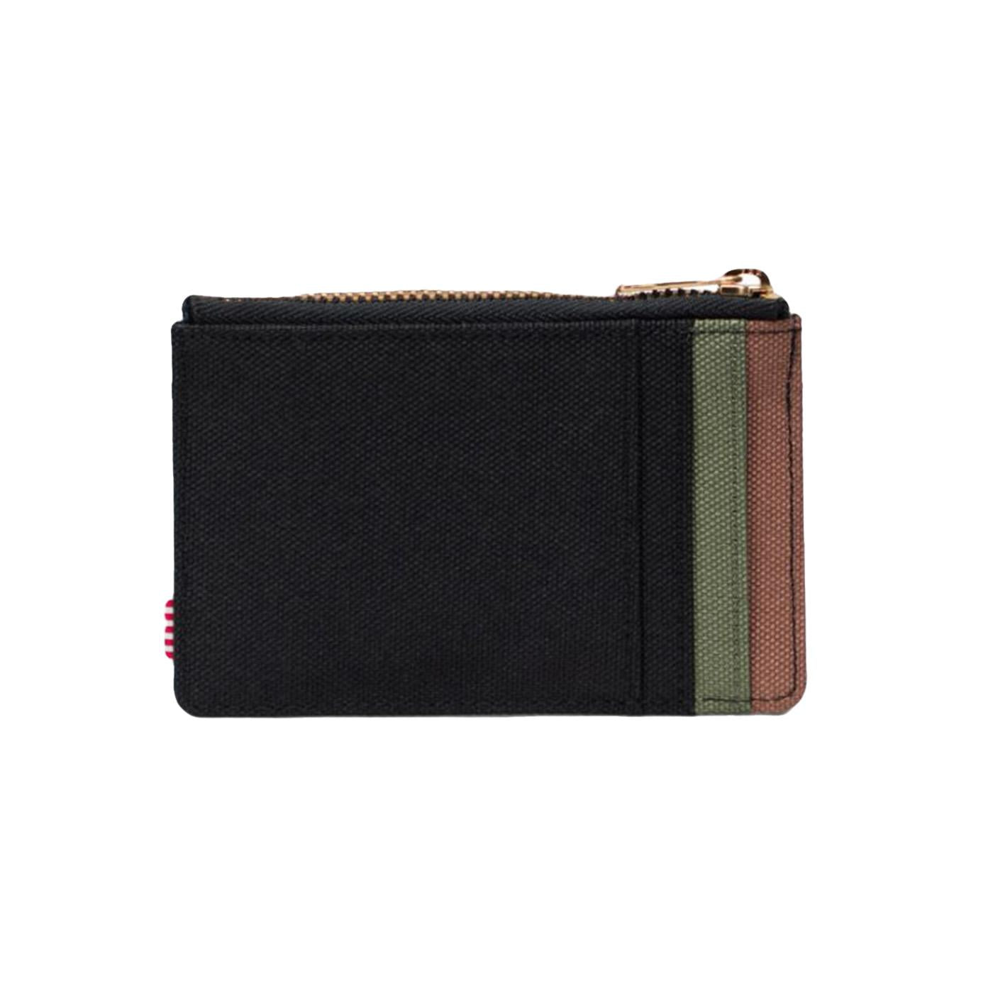 Herschel Oscar Cardholder - Poratacarte Nero con Zip 30094 06427 HERSCHEL 