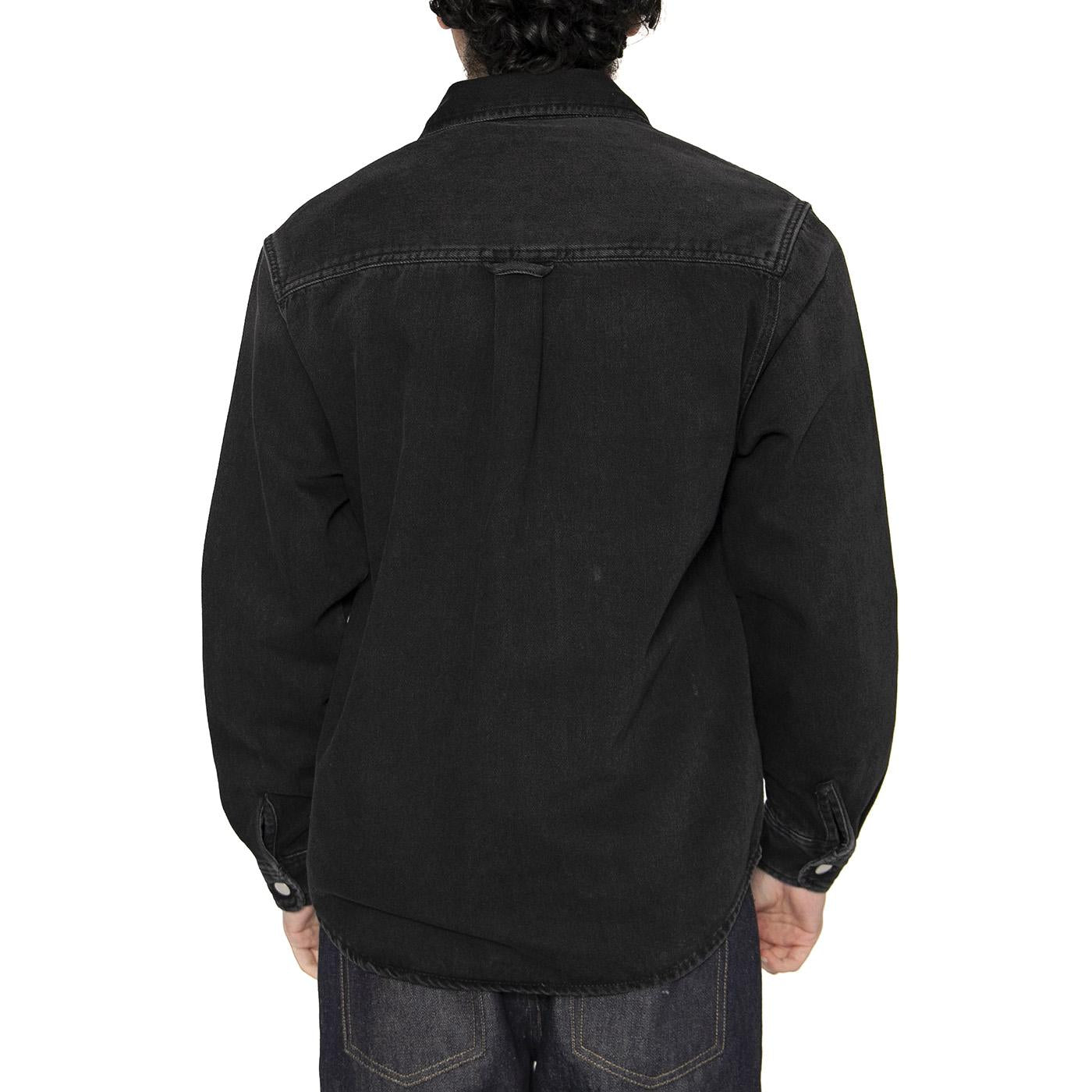 Harvey Shirt Jac Black - Camicia Denim Jeans Uomo Blu I033346.894L  CARHARTT WIP 
