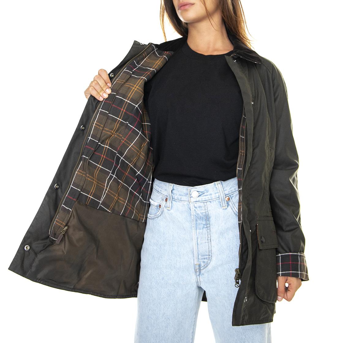 Classic Bedale Wax Jacket Olive - Giacca Invernale Donna Marrone FW22-LWX0668-OL71 . BARBOUR 