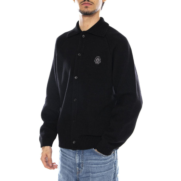Mars Polo Cardigan Black - Cardigan Uiomo Nero I034132. 89.67 EDWIN 