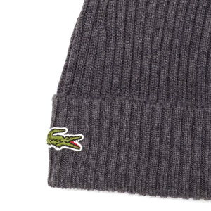 Berretto 050 Beanie Hat Grey - Berretto a Maglia Grigio RB0001-050  LACOSTE 