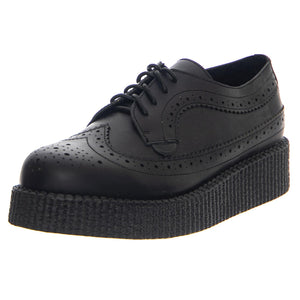 Macbeth Black Leather - Scarpe Stringate Profilo Basso Donna Nere 24464_4  UNDERGROUND 