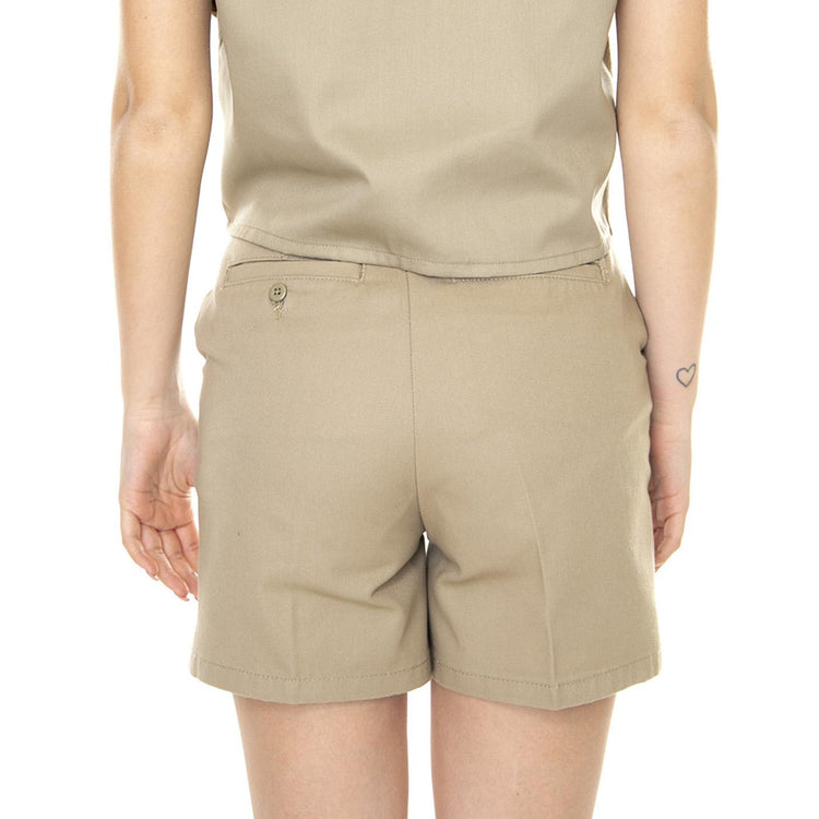 W' Phoenix Khaki Short Pant - Bermuda Donna Beige DK0A4Y85KHK1  DICKIES 