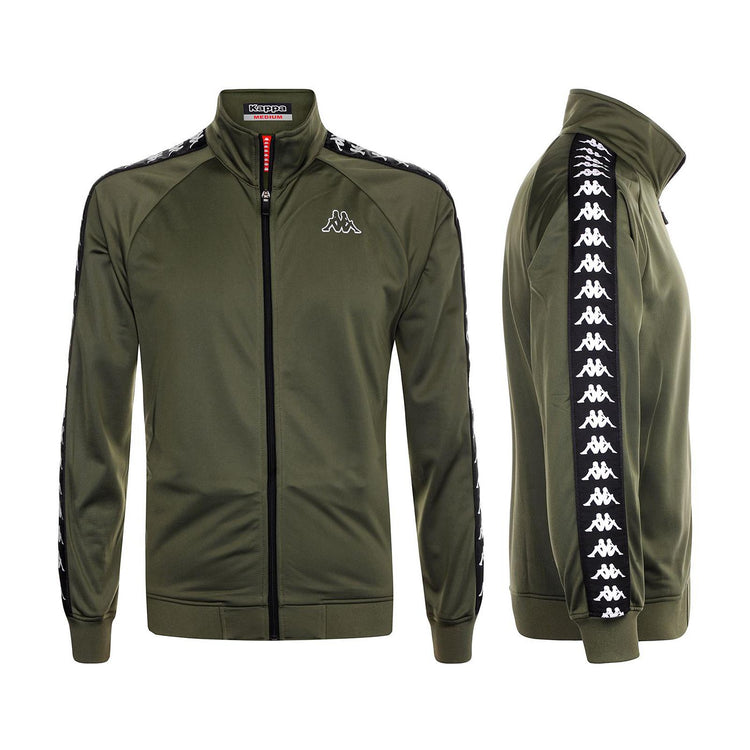 BANDA ANNISTON SLIM Maglia felpata Green Cypress-Black 80997_4  KAPPA 