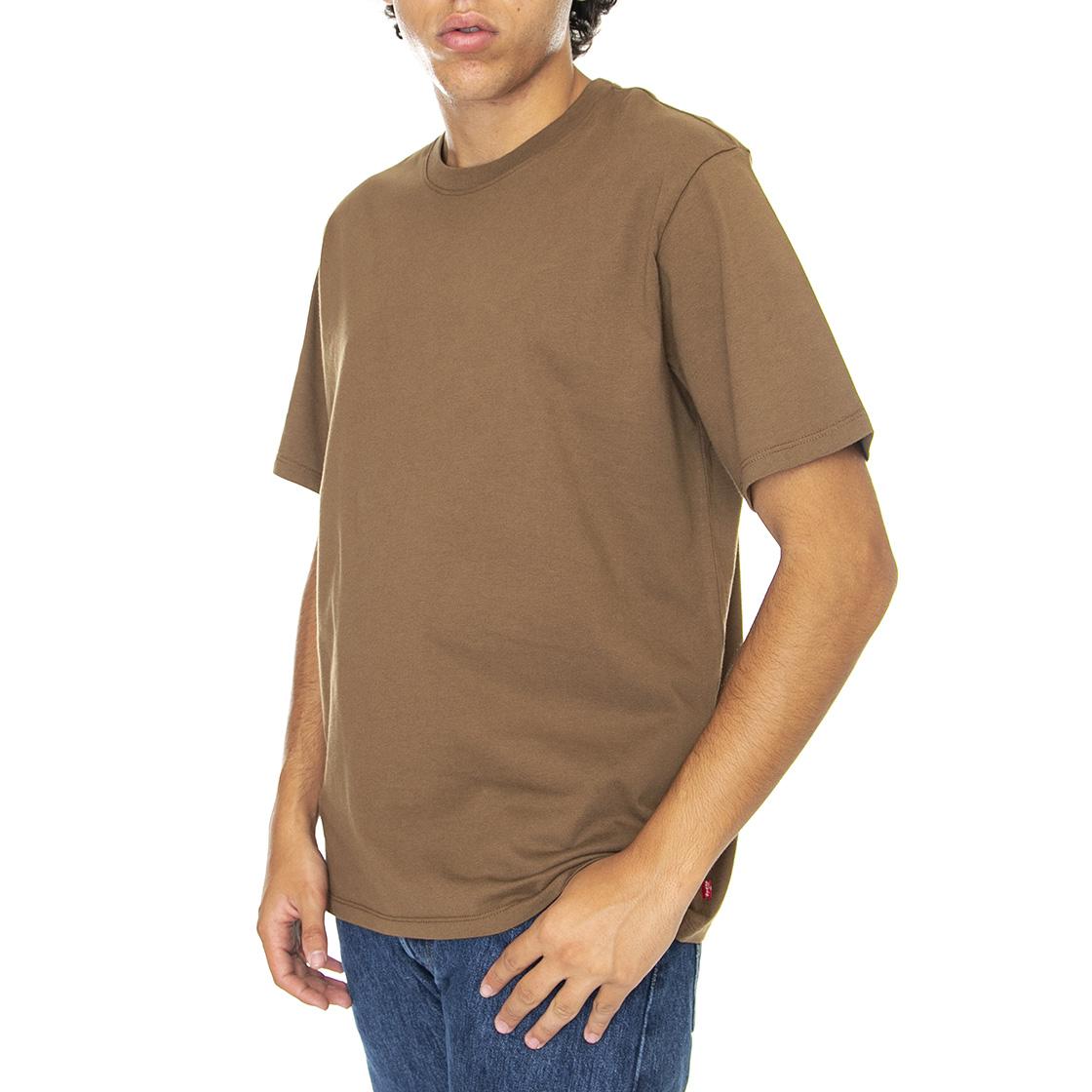 The Essential Tee Sepia - Maglietta Girocollo Uomo Marrone A3328-0007  LEVIS 