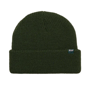HUF Set Usual Beanie Hunter Green - Cappellino Verde in Maglia BN00134 HUN HUF 