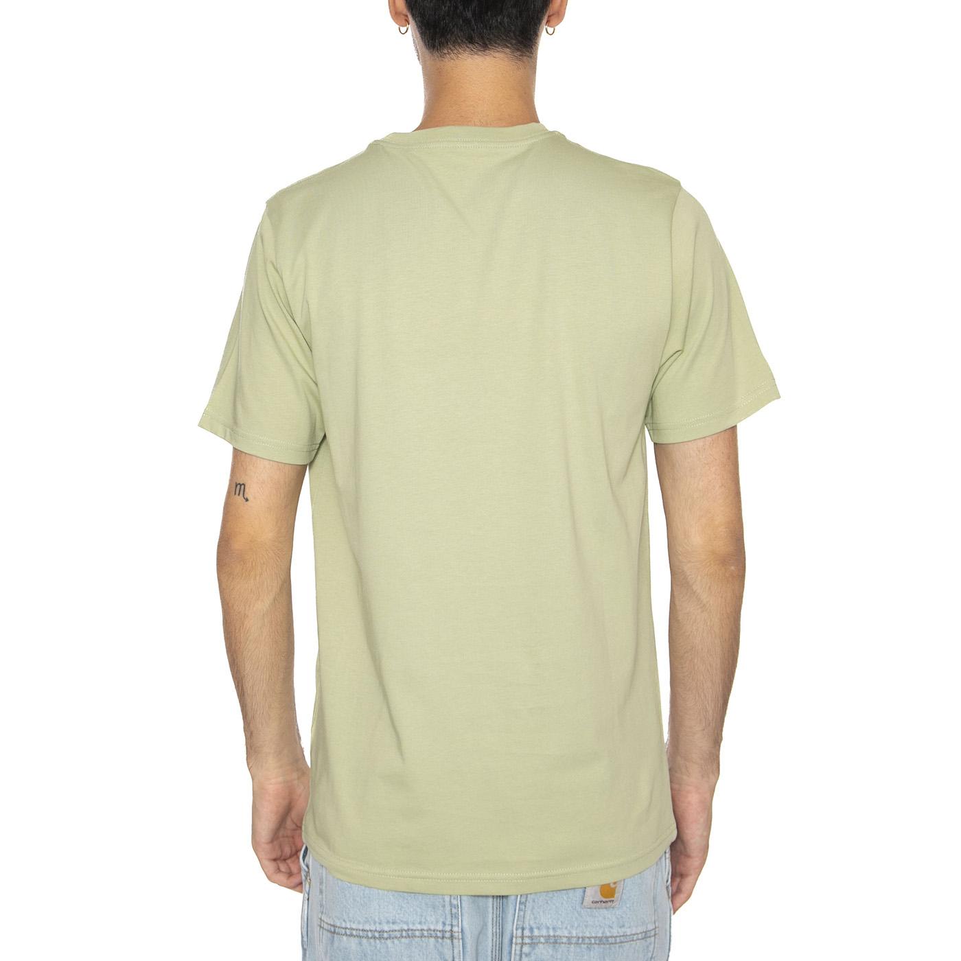 S/S Pocket T-Shirt Wall - Maglietta Girocollo Uomo Beige I030434.UVXX . CARHARTT WIP 