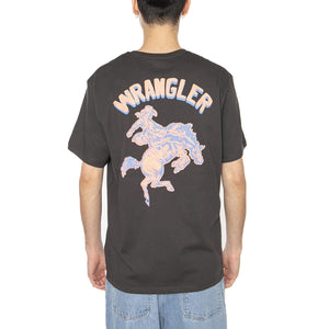 Graphic Tee Faded Black - Maglietta Girocollo Uomo Nera 112362909  WRANGLER 
