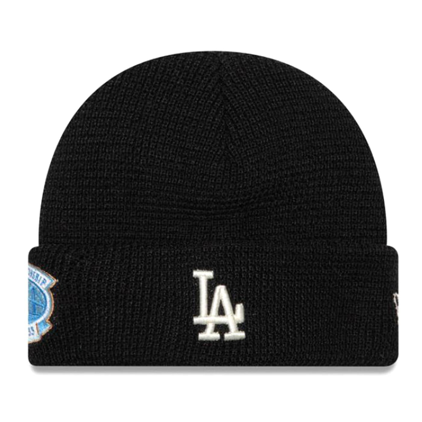 Short Cuff Beanie Los Angeles Dodgers Black - Cappello a Cuffia Nero 60565433  NEW ERA 