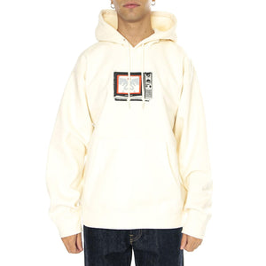 Obey TV Fleece Unvbeached - Felpa con Cappuccio Uomo Beige 112843940-UNBLEACHED  OBEY 