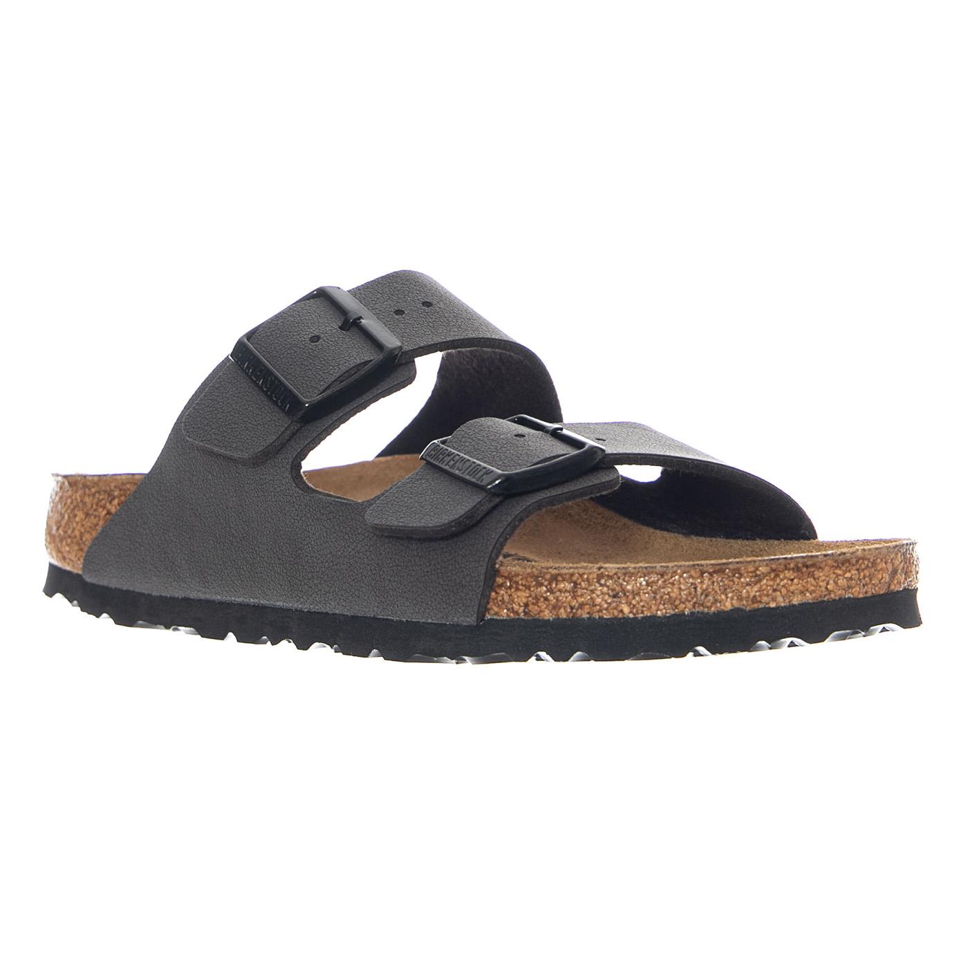 Arizona Birko Flor Narrow Fit Velvet Grey - Sandali Uomo / Donna Grigi 1032023 VGY BIRKENSTOCK 