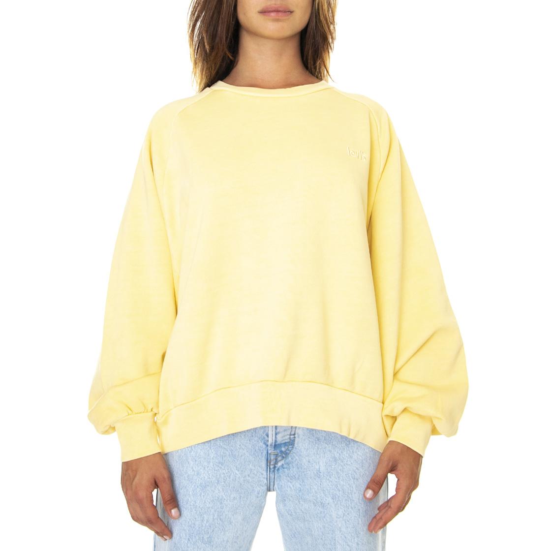 Snack - Felpa Girocollo Donna Gialla  XS A1898-0003  LEVIS 