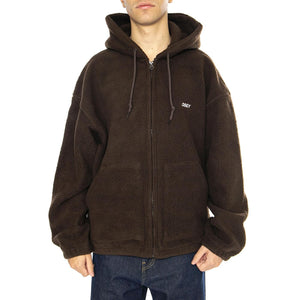 Gaze II Hooded Jacket Java Brown - Felpa con Cappuccio Uomo Marrone 121800542-JVA  OBEY 