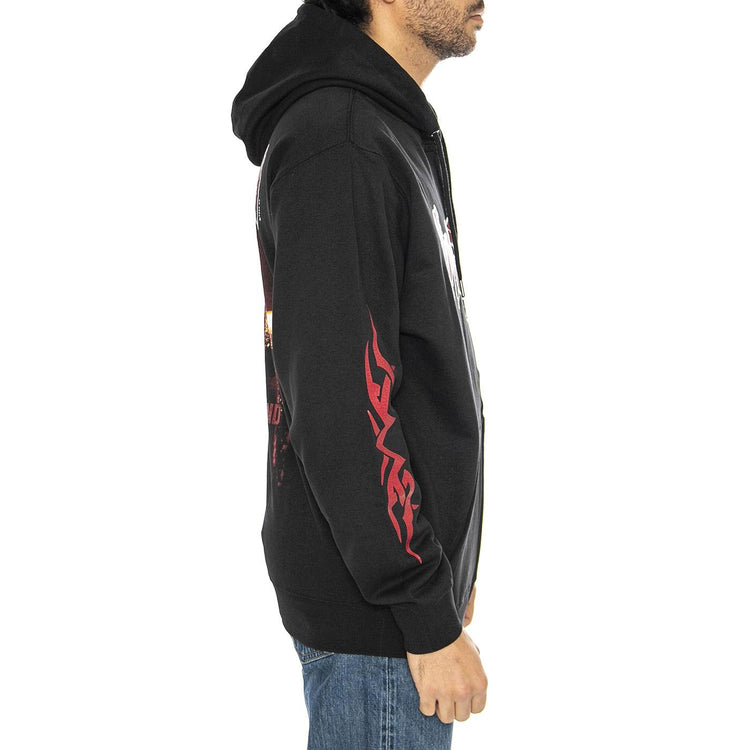 Hoodie Zip Blind Black - Felpa con Cappuccio Uomo Nera HOODIE ZIP BLIND - BLACK  WASTED PARIS 