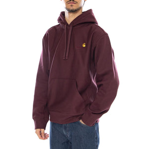 Hooded American Script Sweat Rondo - Felpa con Cappuccio Uomo Bordeaux I028279.33KXX . CARHARTT WIP 