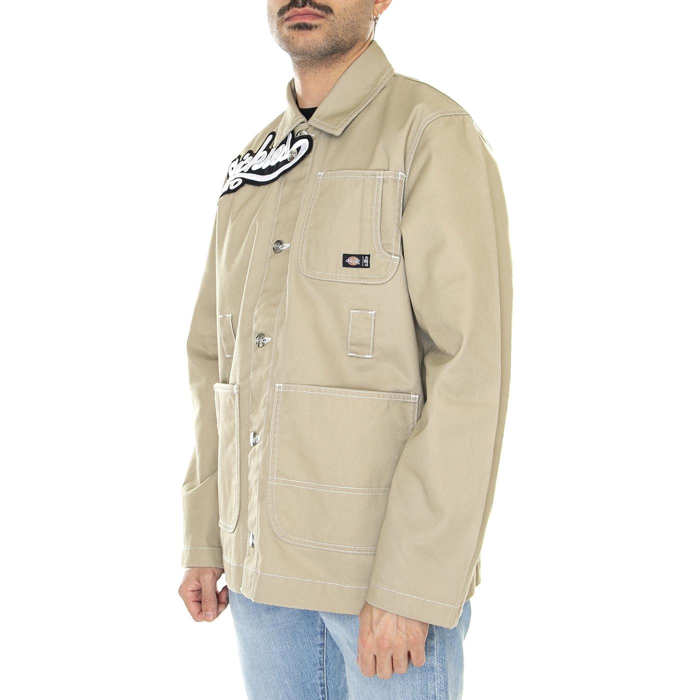 Leo x Dickies Jacket Khaki - Giacca Estiva Uomo Beige DK0A4XXOKHK1  DICKIES 