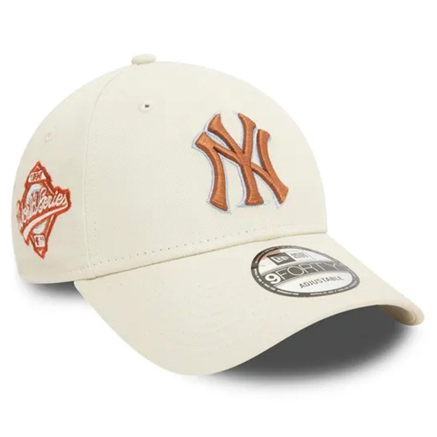 NBA Patch 9Forty New York Yankees Off White - Cappellino con Visiera Beige 60503506  NEW ERA 