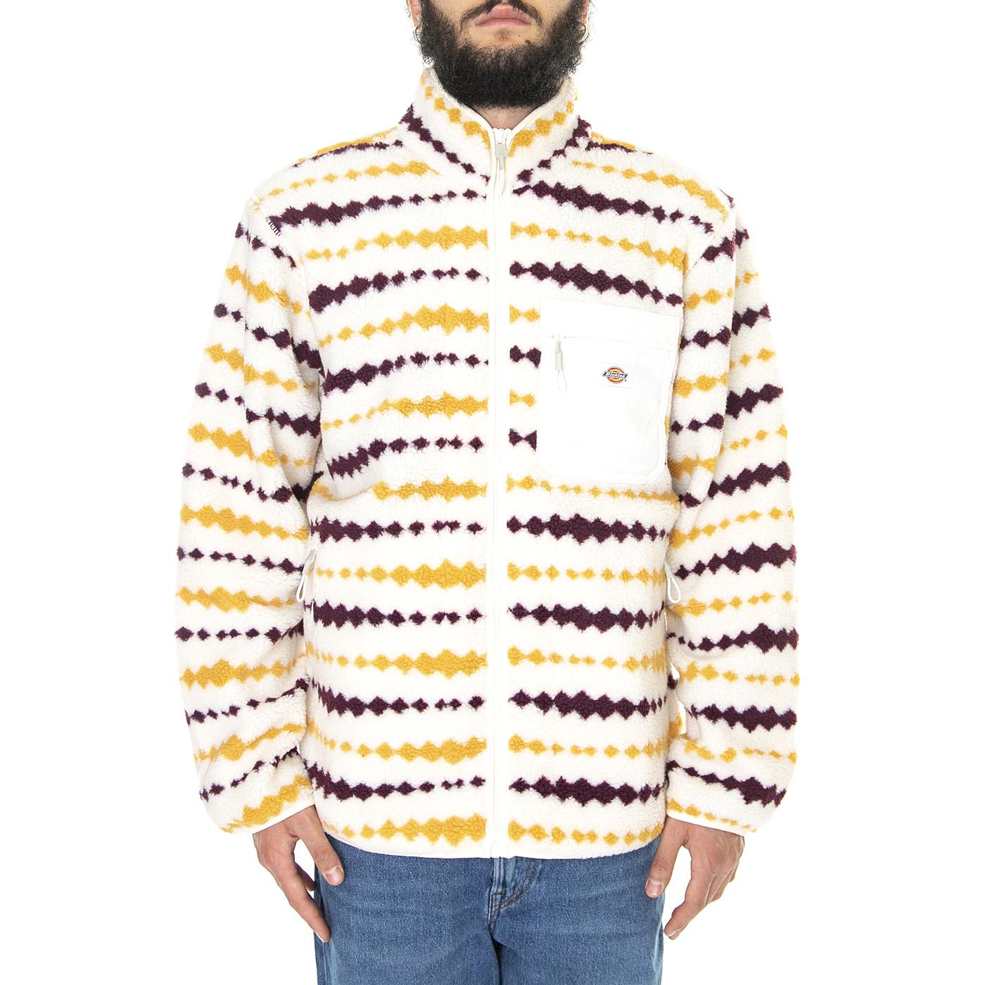 Falkville Fleece Ecru - Felpa con Zip Uomo Multicolore DK0A4XYNECR1  DICKIES 