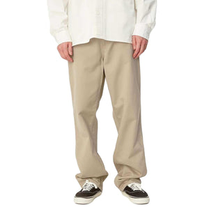 SIMPLE PANT WALL / RINSED - Pantaloni Uomo Beige I020075-G102 . CARHARTT WIP 