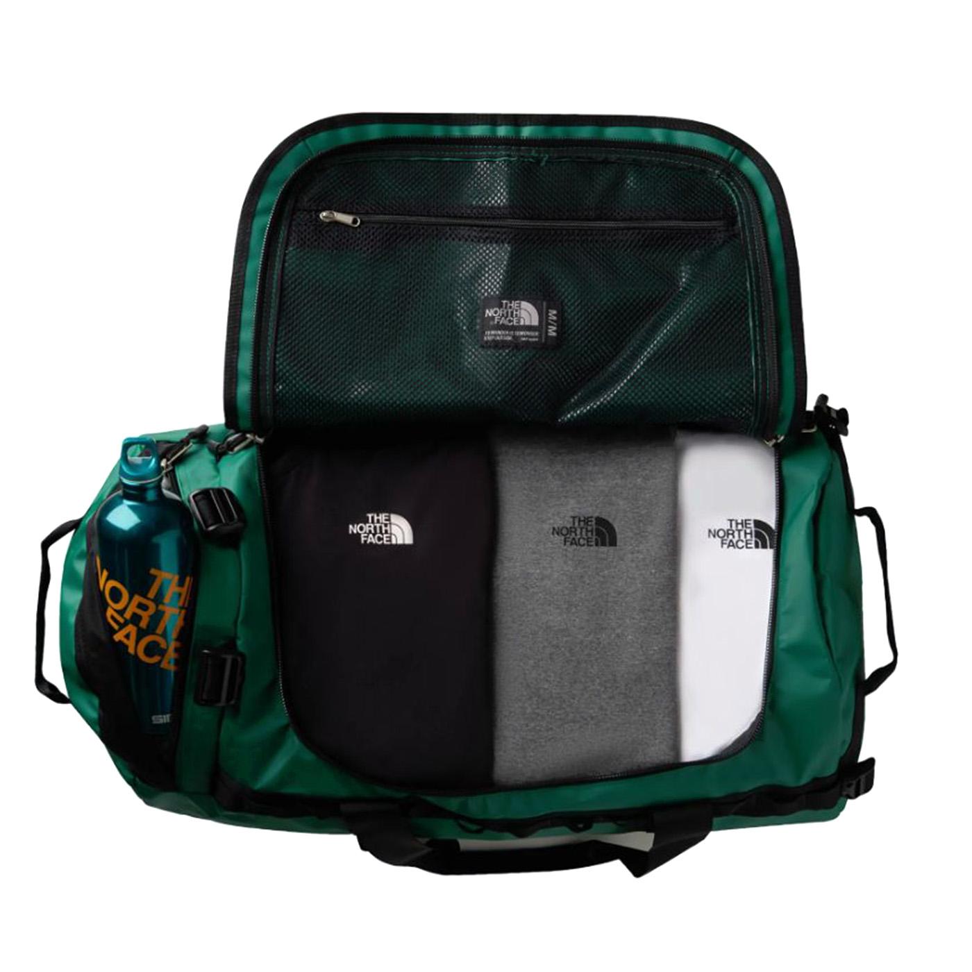 Base Camp Duffel M Evergreen / TNF Black - Borsa da Viaggio Verde NF0A52SA S9W1 THE NORTH FACE 