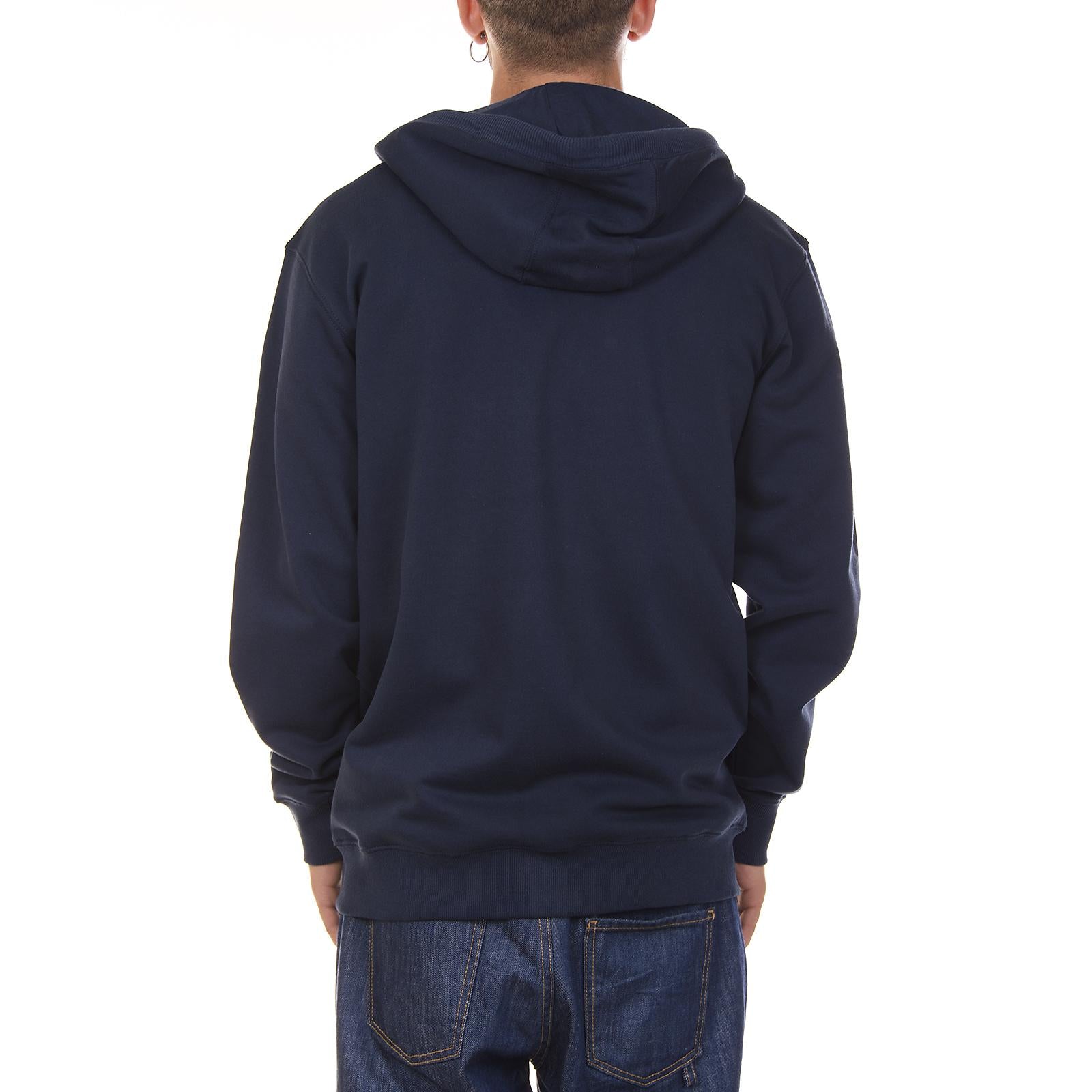 Mn Classic Zip Hoodie Sweatshirt - Dress Blues - Felpa con Cappuccio e Zip Blu V00J6KL2I  VANS 