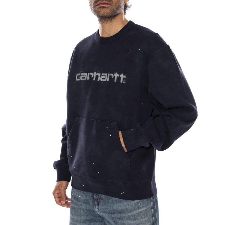 PAINTER SWEAT DARK NAVY - Felpa Girocollo Uomo Blu Scuro I036899 1CEJ CARHARTT WIP 
