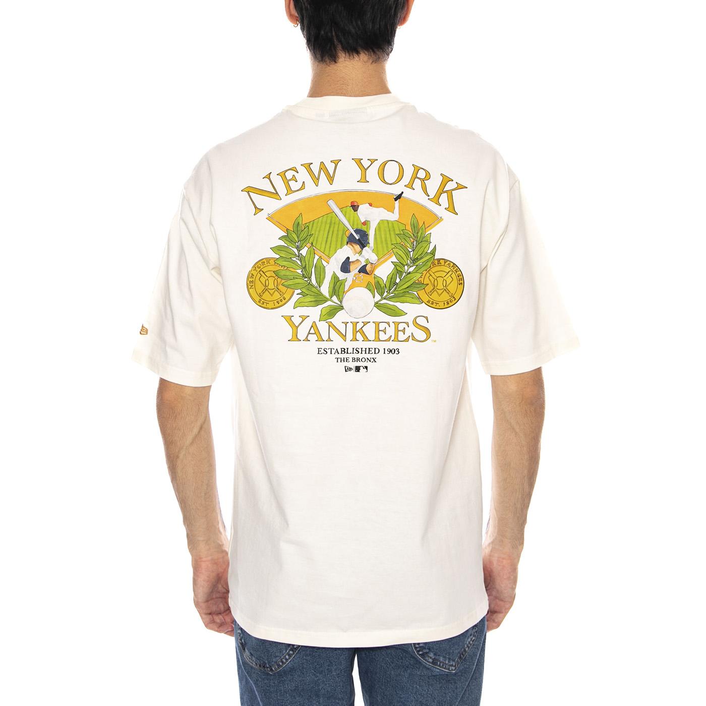 MLB Baseball Graphic OS Tee New York Yankees OFW - Maglietta Girocollo Uomo Bianca 60667854 . NEW ERA 