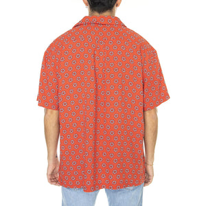 One Pocket Resort Shirt Paprika Red - Camicia Maniche Corte Uomo Rossa W5D5TIR4  WRANGLER 