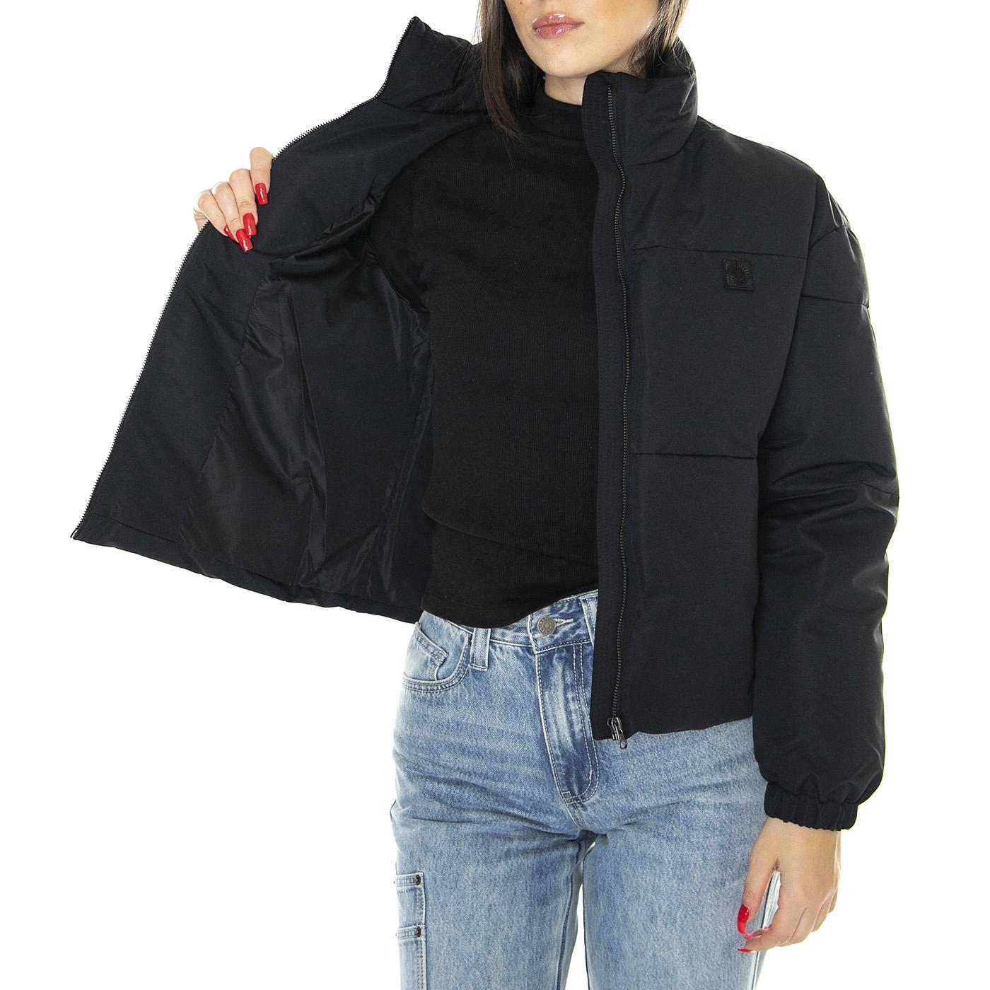 Black Trash Gemma Jacket - Giacca Donna Nera WJK00067  THINKING 