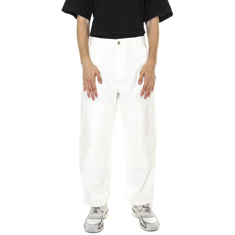 M' Wide Panel Pant Wax Rinsed - Pantaloni Uomo Bianchi I031393-D602  CARHARTT WIP 