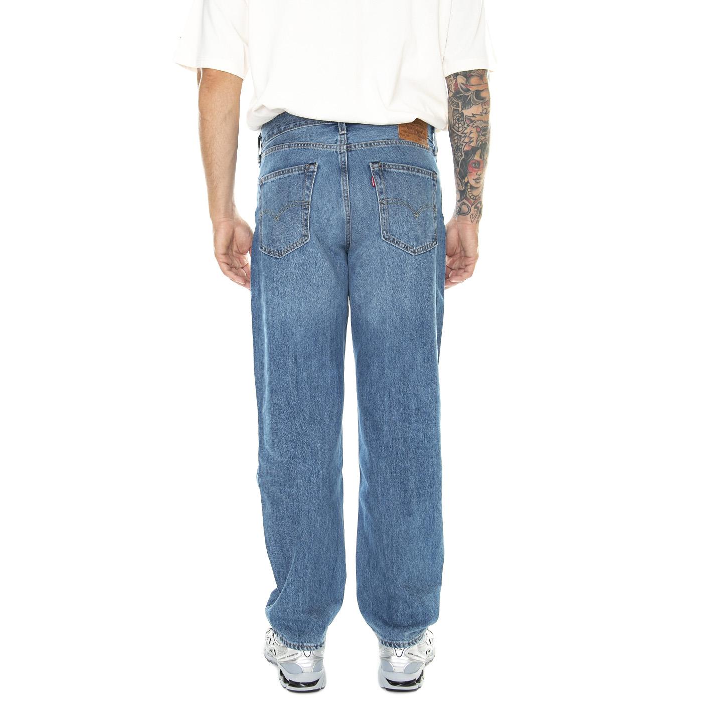 M' 568 Stay Loose Merry And Bright Med Indigo Worn In - Pantaloni Denim Jeans Uomo Blu 29037-0050  LEVIS 