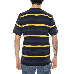 S/S Buren T-Shirt Buren Stripe, Dark Navy I028404.1C.95.03  CARHARTT WIP 