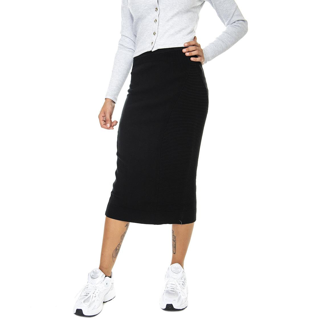 Gonna-031 - Gonna Longuette Nera JF9644-031  LACOSTE 