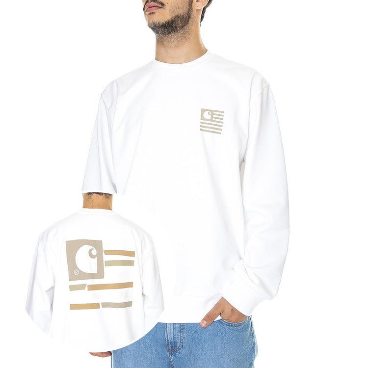 Medley State Sweat White S I030089-02XX  CARHARTT WIP 