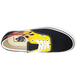 UA Era (Flame) - Scarpe Stringate Porfilo Basso Uomo Nere / Gialle / Black / True White VN0A4BV4XEY1  VANS 