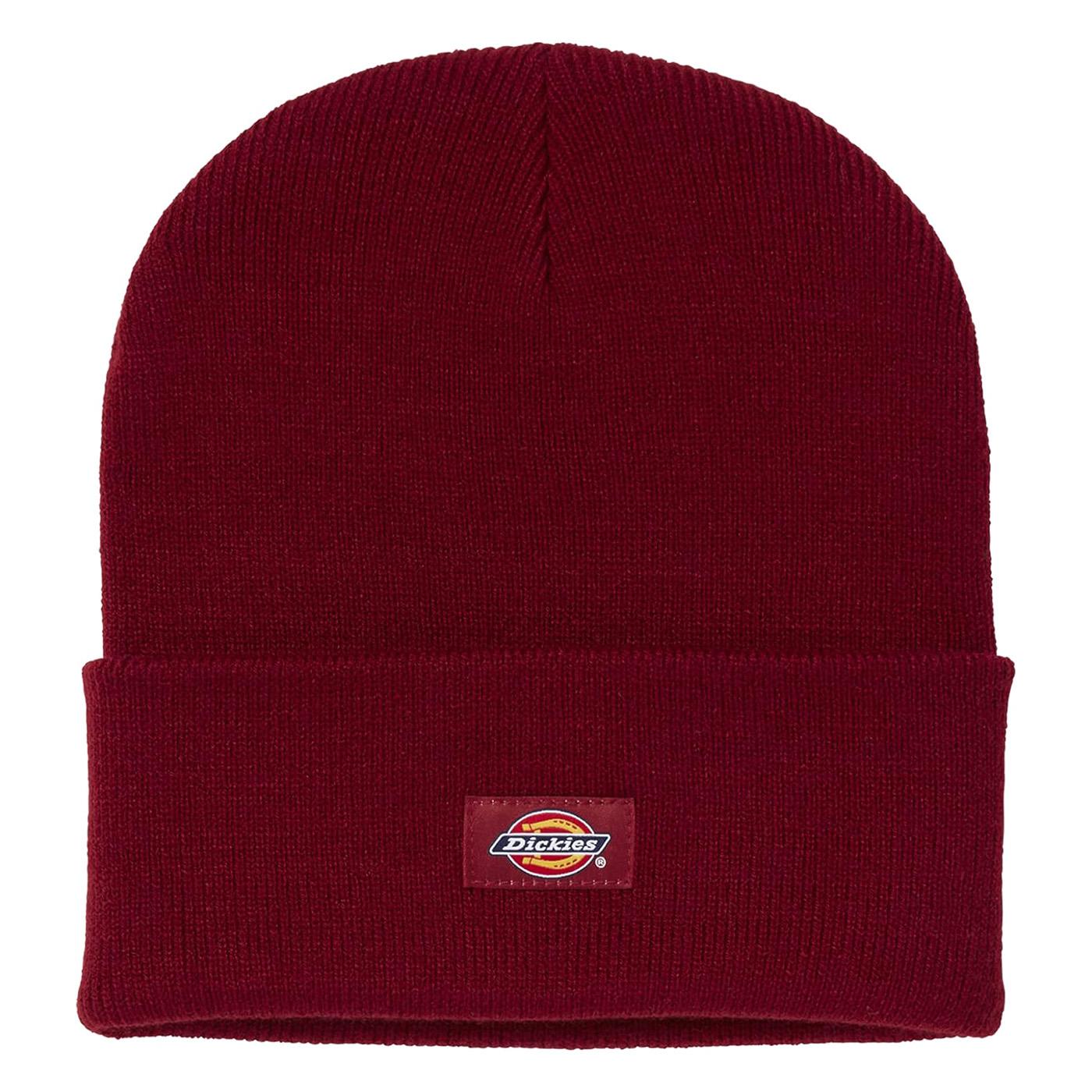 Acrylic Cuffed Beanie Hat Fired Brick Single Dye - Cappellino a Cuffia Bordeaux DK0A4Y63G871  DICKIES 