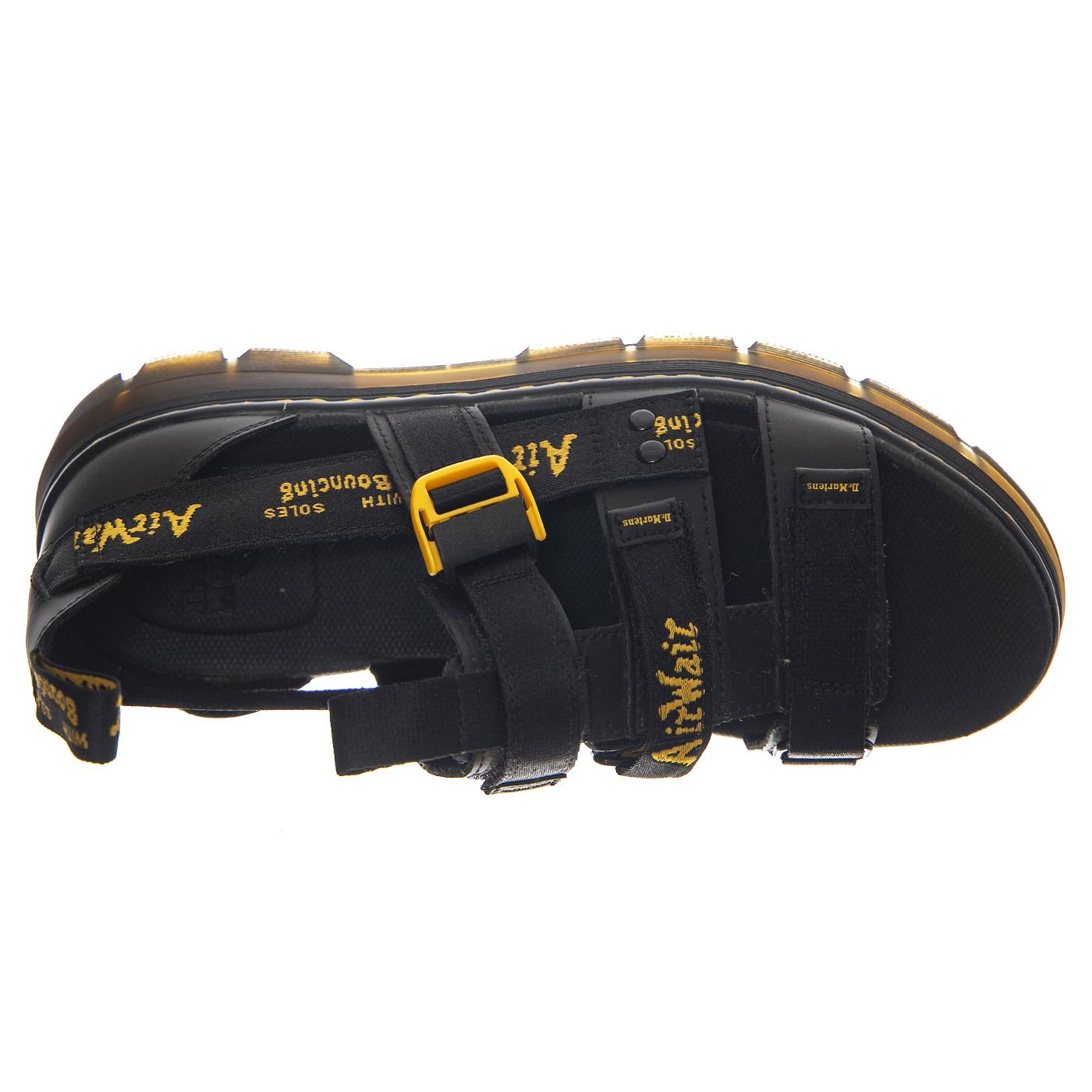 Pearson II Black Leather Webbing - Sandali Uomo Neri 30882001  DR.MARTENS 