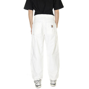 M' Wide Panel Pant Wax Rinsed - Pantaloni Uomo Bianchi I031393-D602  CARHARTT WIP 