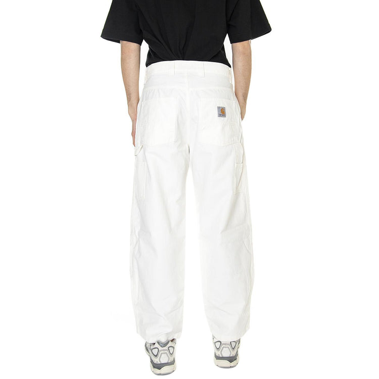 M' Wide Panel Pant Wax Rinsed - Pantaloni Uomo Bianchi I031393-D602  CARHARTT WIP 